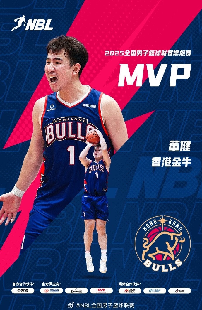 NBL常规赛MVP：中国香港金牛球员董健 最佳教练：热夏提-克里木